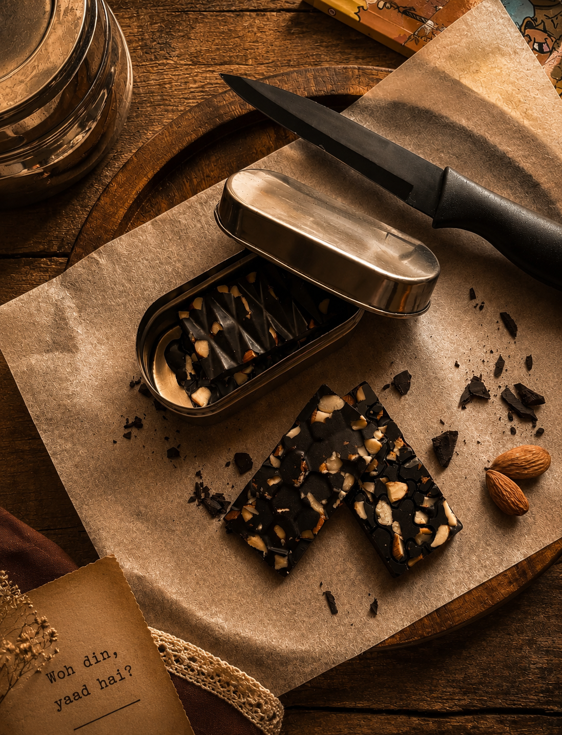 Dark Chocolate Almond Bars